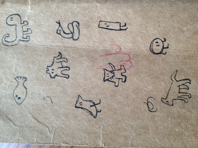 Animals from the back of my notebook
