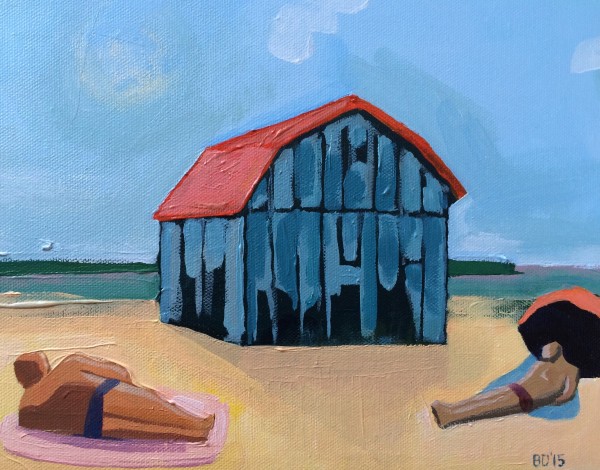 Barn on the beach