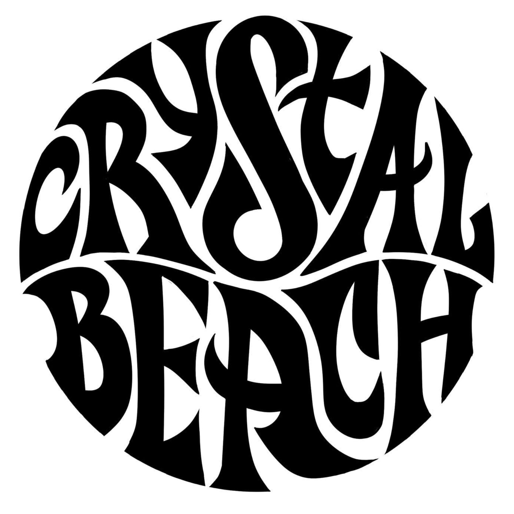 Crystal Beach Tshirt Lettering