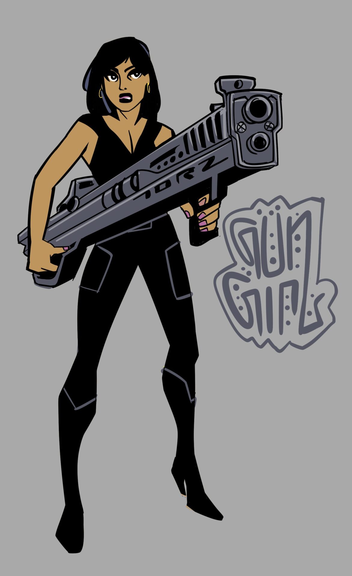 Gun girl characters