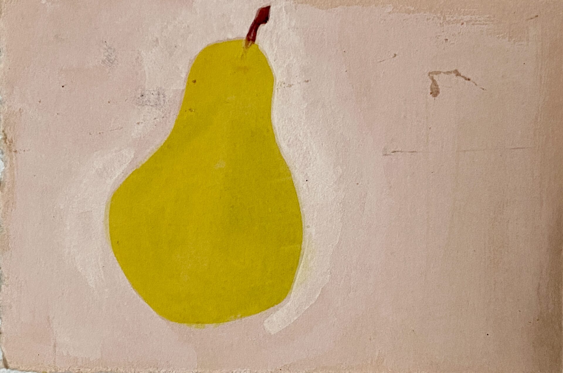 Pear gouache