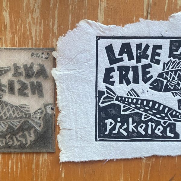 Relief print from 3D block