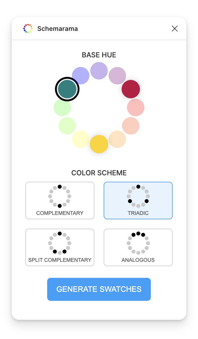 Schemarama, a basic color picker for Figma